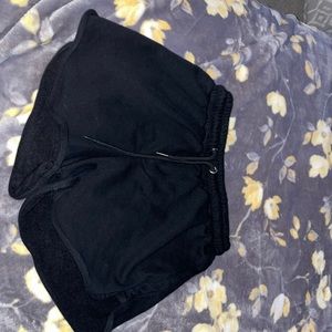 Black shirt with elastic waist band